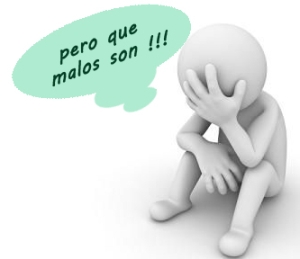 que malos son